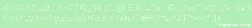 MODERN CRAFT Hollow Font – White Fonts on Green Background