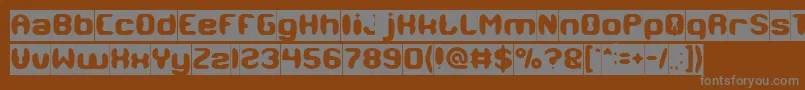 Шрифт MODERN CRAFT Inverse – серые шрифты на коричневом фоне