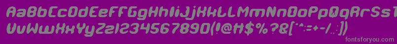 MODERN CRAFT Italic Font – Gray Fonts on Purple Background