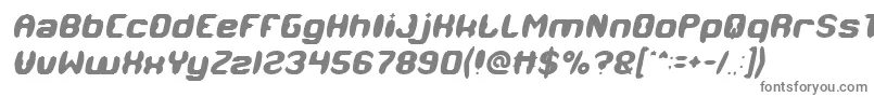 Police MODERN CRAFT Italic – polices grises sur fond blanc