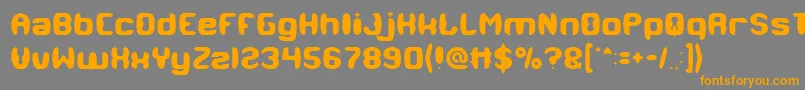 MODERN CRAFT Font – Orange Fonts on Gray Background