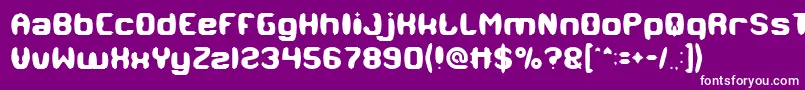 フォントMODERN CRAFT – 紫の背景に白い文字