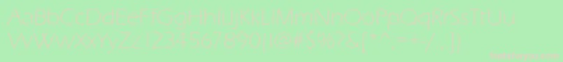 Erasitcteelig Font – Pink Fonts on Green Background