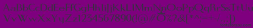 Modern King Font – Black Fonts on Purple Background