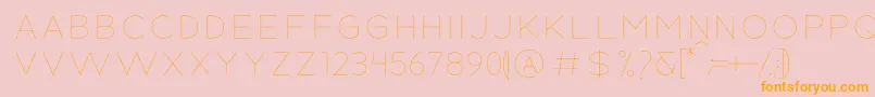 More about MODERN SPACE Font MODERN SPACE Font – Orange Fonts on Pink Background