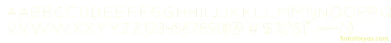 MODERN SPACE Font – Yellow Fonts on White Background