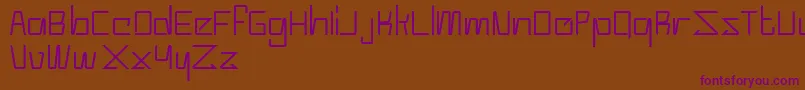 Moderno Font – Purple Fonts on Brown Background