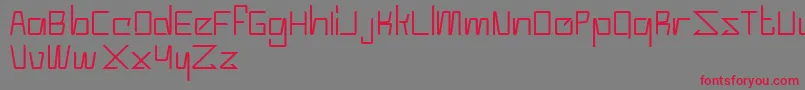 Moderno Font – Red Fonts on Gray Background