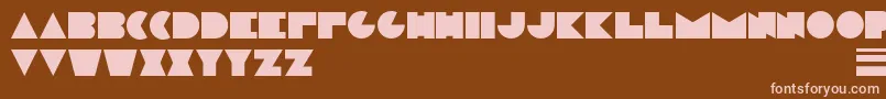ModernPlate   BC Font – Pink Fonts on Brown Background