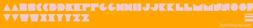 ModernPlate   BC Font – Pink Fonts on Orange Background