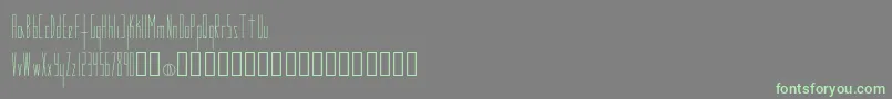 Modes Font – Green Fonts on Gray Background