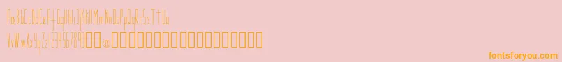 Modes Font – Orange Fonts on Pink Background