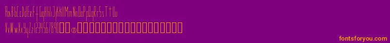 Modes Font – Orange Fonts on Purple Background