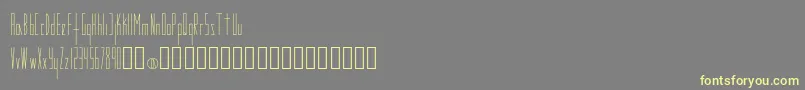 Modes Font – Yellow Fonts on Gray Background