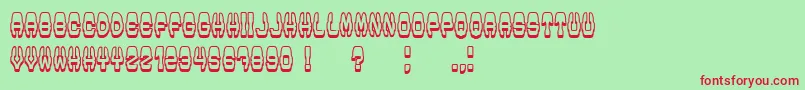 Modish Font – Red Fonts on Green Background