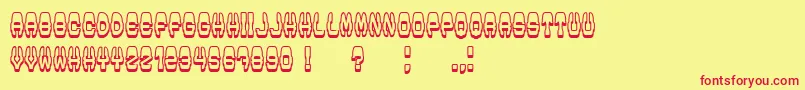 Modish Font – Red Fonts on Yellow Background