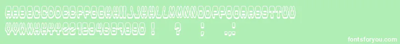 Modish Font – White Fonts on Green Background