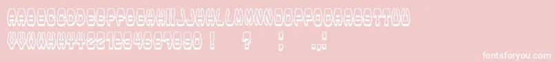 Modish Font – White Fonts on Pink Background