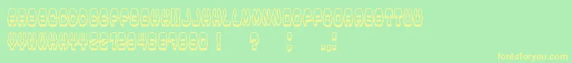 Modish Font – Yellow Fonts on Green Background