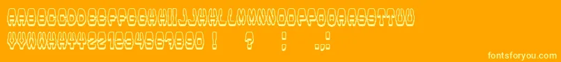 Modish Font – Yellow Fonts on Orange Background