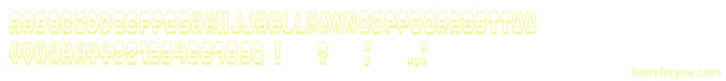 Modish Font – Yellow Fonts on White Background