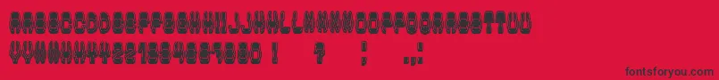 Police ModishFilled – polices noires sur fond rouge