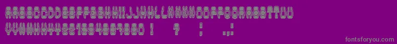 ModishFilled Font – Gray Fonts on Purple Background