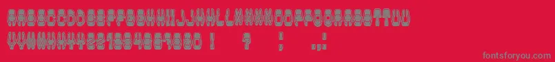 ModishFilled Font – Gray Fonts on Red Background