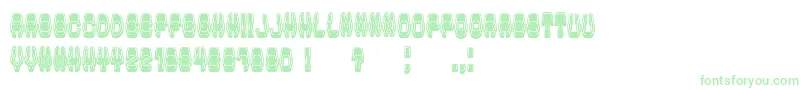 フォントModishFilled – 白い背景に緑のフォント