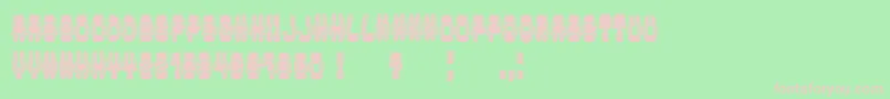 ModishFilled Font – Pink Fonts on Green Background