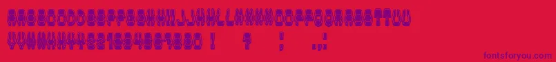 ModishFilled-fontti – violetit fontit punaisella taustalla