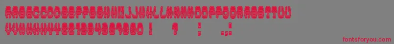 ModishGradient-Schriftart – Rote Schriften auf grauem Hintergrund