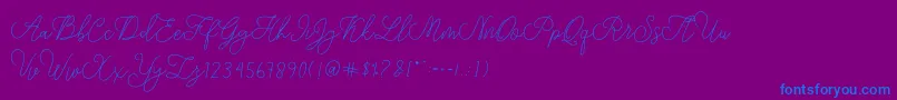 fuente modista script – Fuentes Azules Sobre Fondo Morado