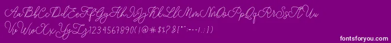 fuente modista script – Fuentes Blancas Sobre Fondo Morado