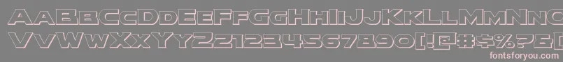 modithorson3d Font – Pink Fonts on Gray Background