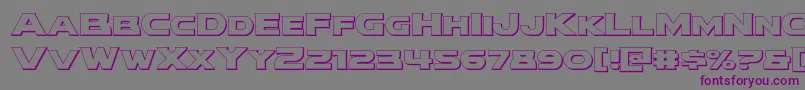 modithorson3d Font – Purple Fonts on Gray Background