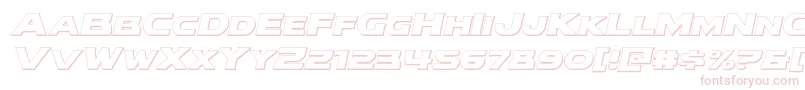 modithorson3dital Font – Pink Fonts on White Background