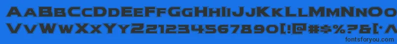 modithorsonacad Font – Black Fonts on Blue Background