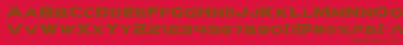modithorsonacad Font – Brown Fonts on Red Background