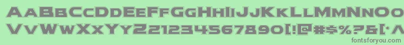 modithorsonacad Font – Gray Fonts on Green Background