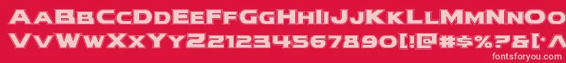 modithorsonacad Font – Pink Fonts on Red Background