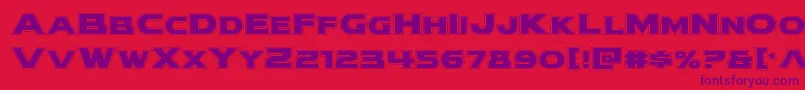 modithorsonacad Font – Purple Fonts on Red Background