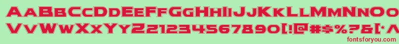 modithorsonacad Font – Red Fonts on Green Background