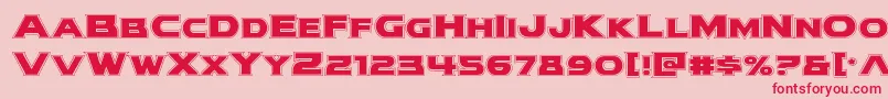 modithorsonacad Font – Red Fonts on Pink Background
