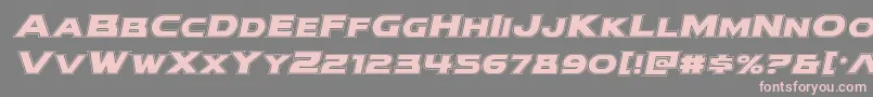 modithorsonacadital Font – Pink Fonts on Gray Background