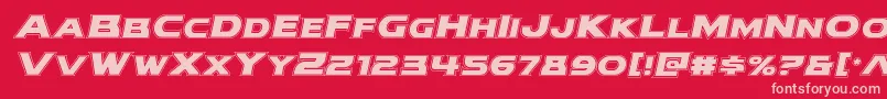 modithorsonacadital Font – Pink Fonts on Red Background