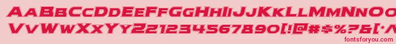 modithorsonacadital Font – Red Fonts on Pink Background