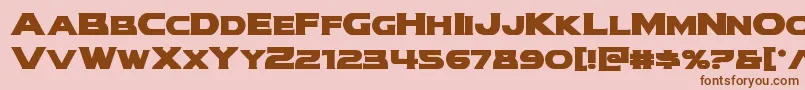 modithorsonbold Font – Brown Fonts on Pink Background