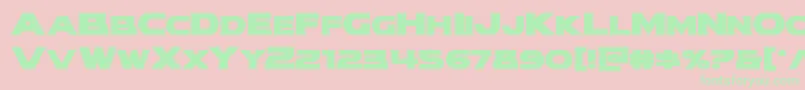 modithorsonbold Font – Green Fonts on Pink Background