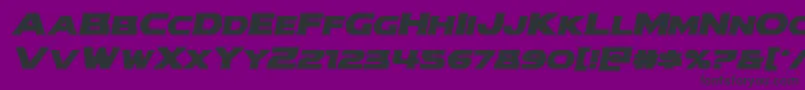 Шрифт modithorsonboldital – чёрные шрифты на фиолетовом фоне